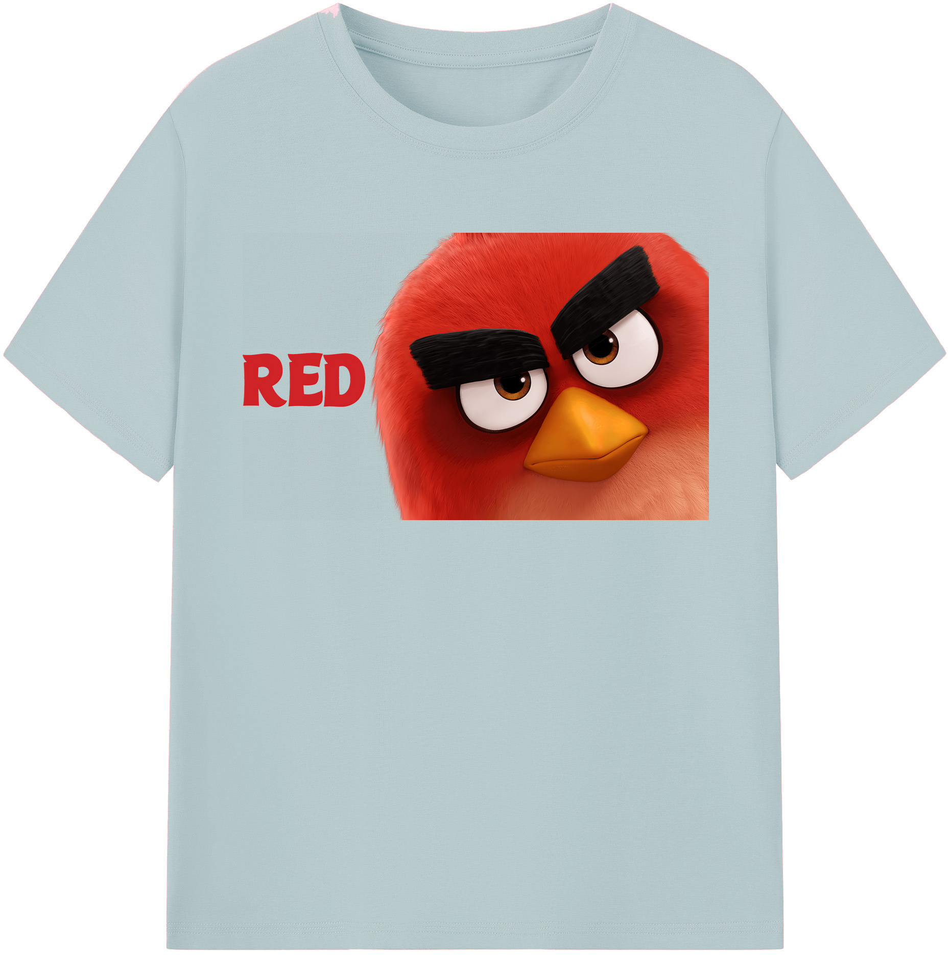 （画像用） Angry Birds アングリーバード 綿100％半袖Tシャツ（フロントプリント）